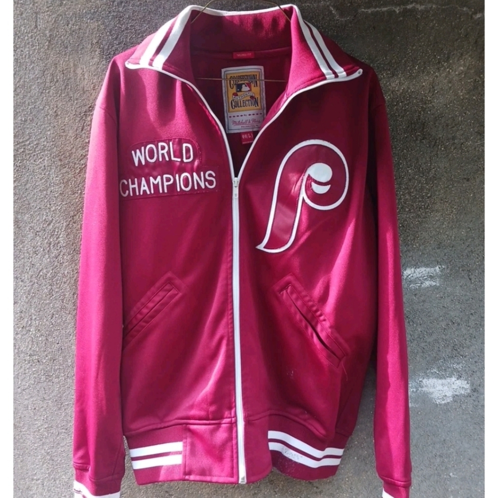 World Champions Maroon Jacket Philadelphia Phillies 1981 Cooperstown